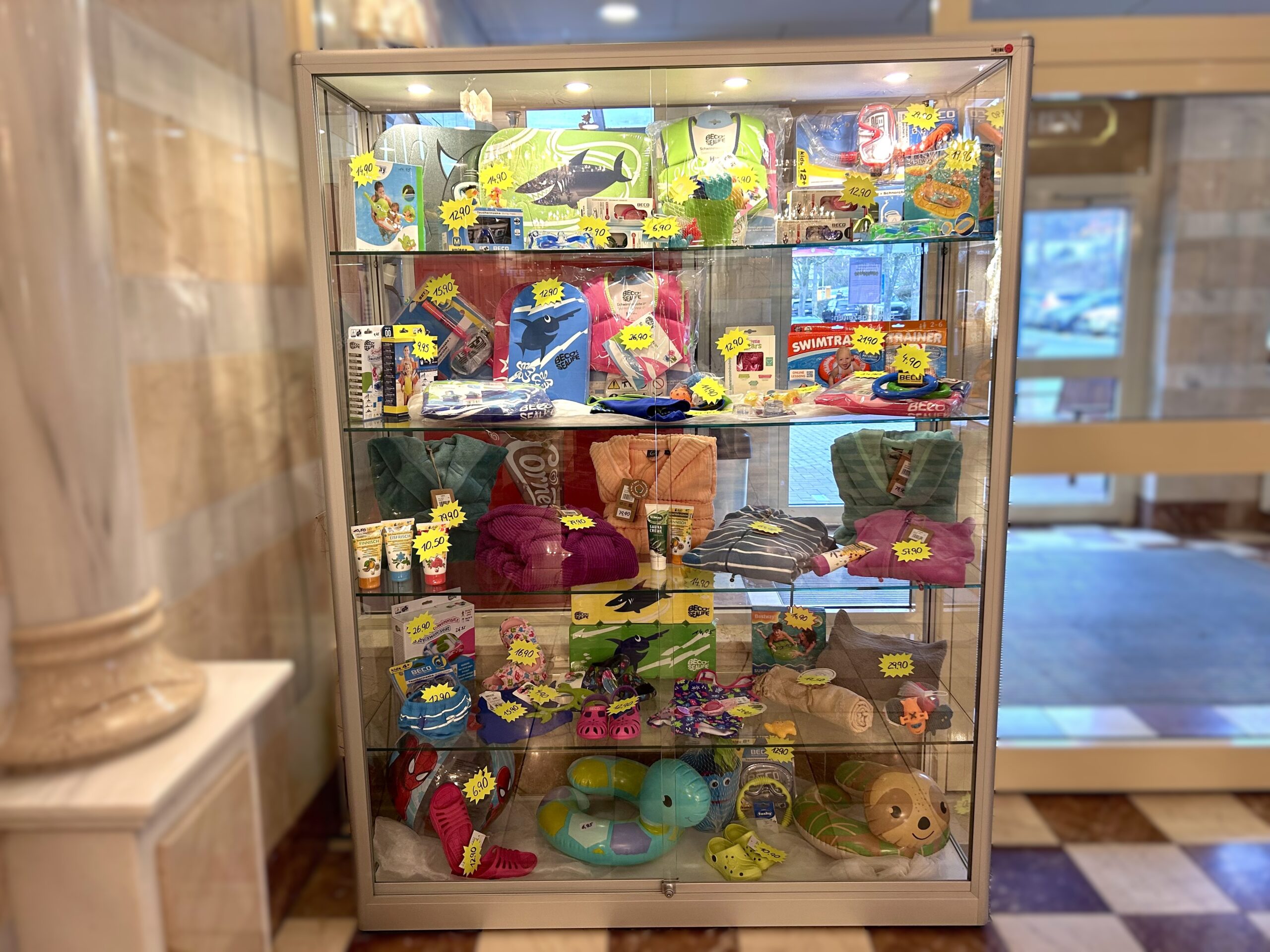 Vitrine Bade-Shop Weser-Therme